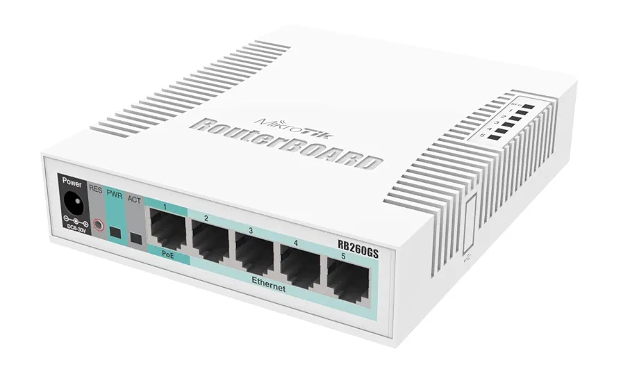 MikroTik CSS106-5G-1 5-Port Gigabit Switch Plus 1 SFP