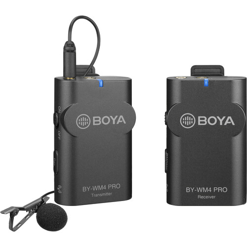 BOYA BY-WM4 PRO WIRELESS LAVALIER MICROPHONE SYSTEM