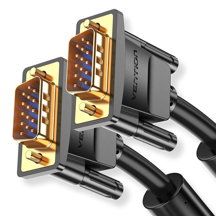 Vention VGA(3+6) Male to Male Cable 3M Black- VEN DAEBI