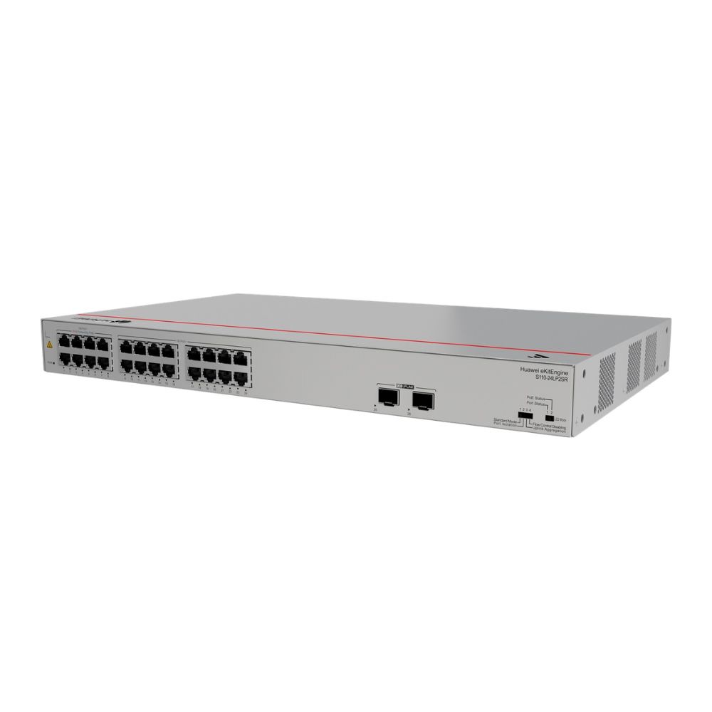 Switch Huawei S110-24LP2SR  (24*10/100/1000BASE-T ports. 2*GE SFP ports)