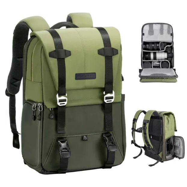 K&F KF 13.087AV2 MULTIFUNCTIONAL BACKPACK (GREEN)