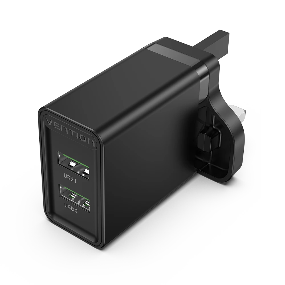 Vention Two-Port Wall Charger (18W/18W) UK-Plug VEN FBAB0-UK
