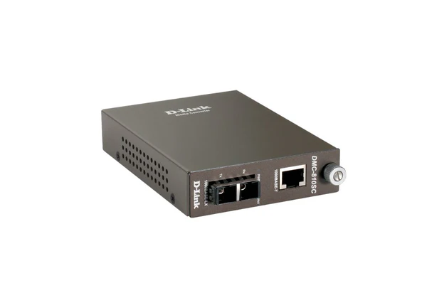 D-Link DMC-810SSC 1000BaseT to 1000BaseLX (SC) Singlemode Media Converter