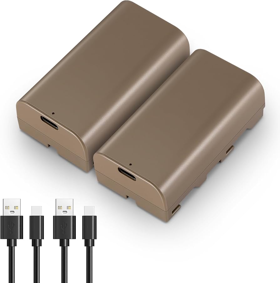K&F NP-F550 Battery 3500mAh with Type C Direct Rechargeable Battery for Sony
