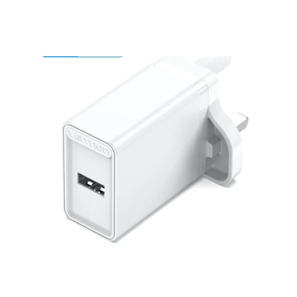 Ven FAAW0-UK 1-port USB Wall Charger(12W) UK-Plug White VEN FAAW0-UK