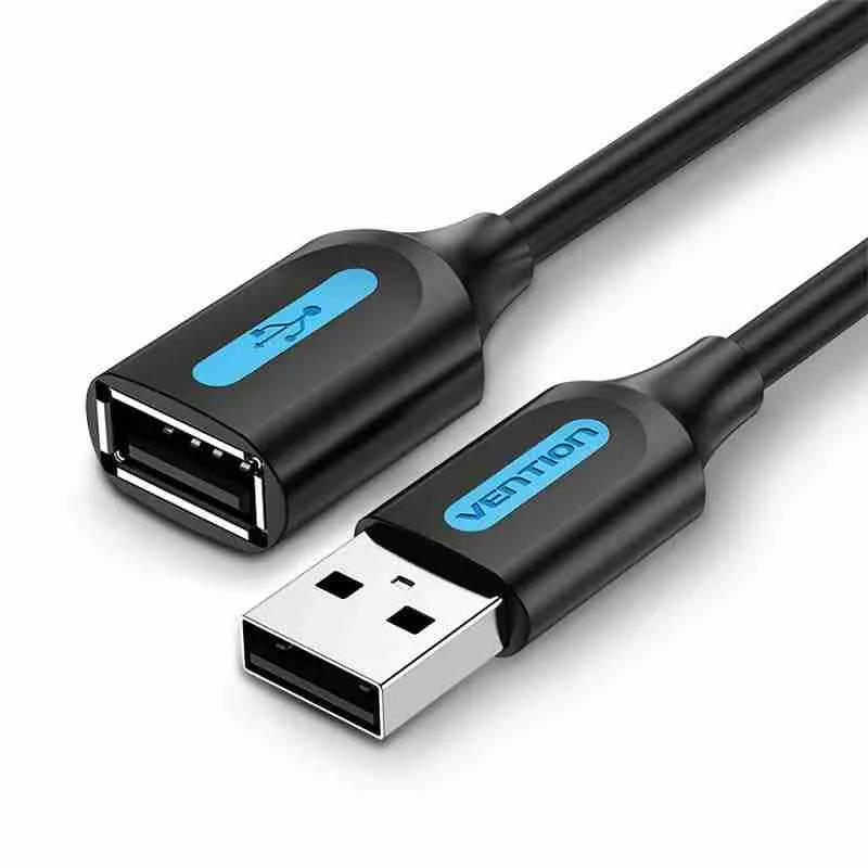 Vention USB 2.0 A Male to A Female Extension Cable 5M Black-VEN CBIBJ