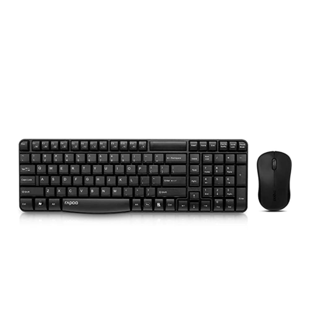 Rapoo Wireless Keyboard & Mouse X1810 - Black