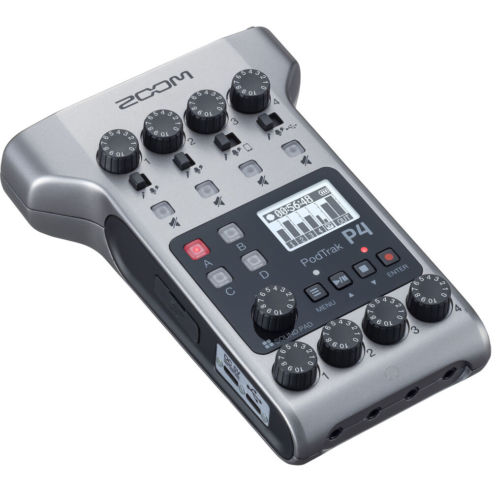 ZOOM PODTRAK P4 PORTABLE PODCAST RECORDER