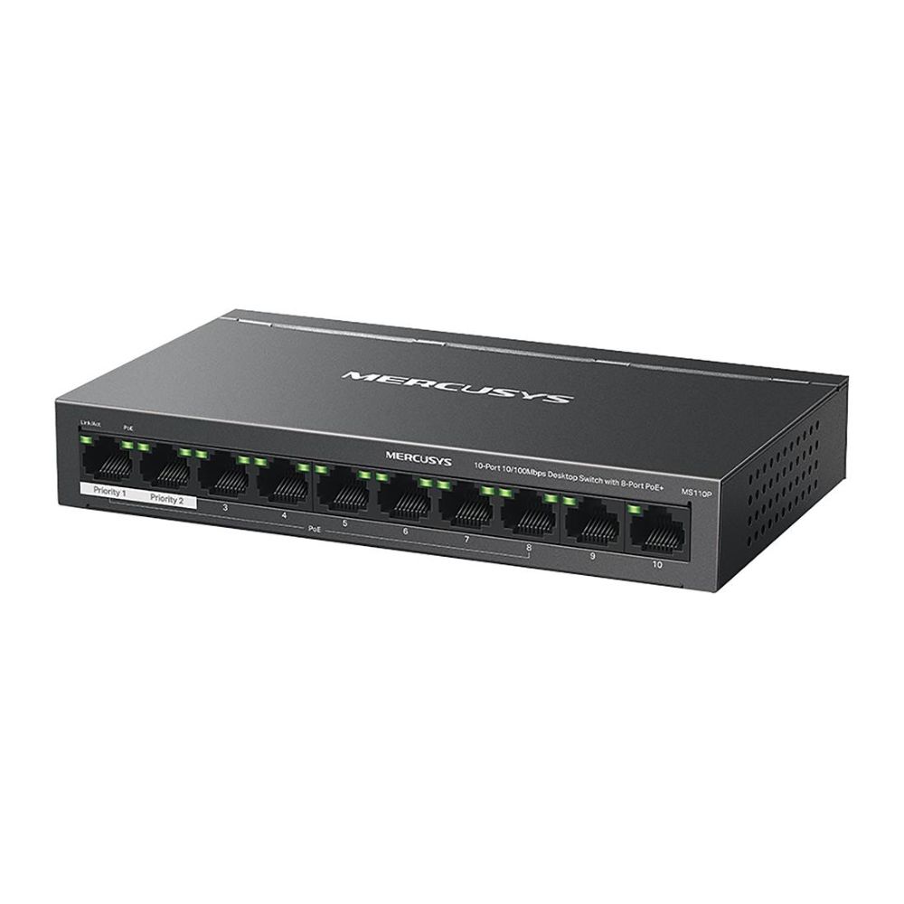 Mercusys MS110P 10-Port 10/100Mbps Desktop Switch