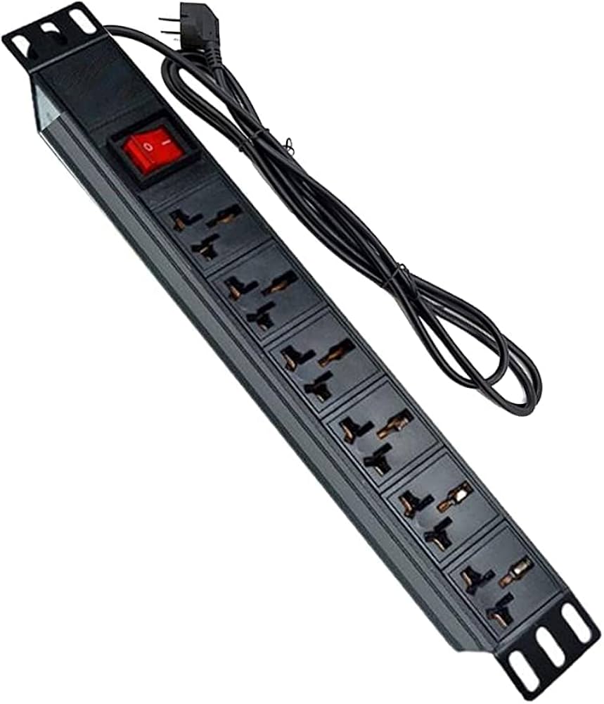 PDU UK Metallic 6-Way
