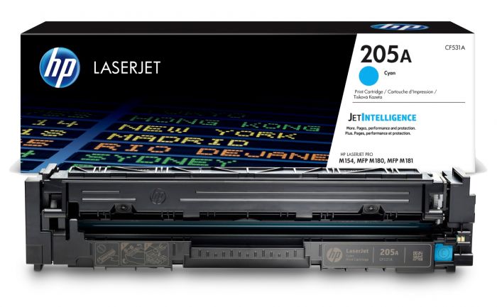 HP 205A Cyan Original LaserJet Toner Cartridge - CF531A