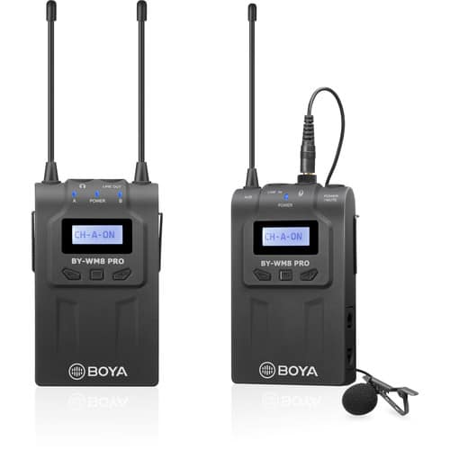 BOYA BY-WM8 PRO-K1 UHF WIRELESS LAVALIER MICROPHONE SYSTEM