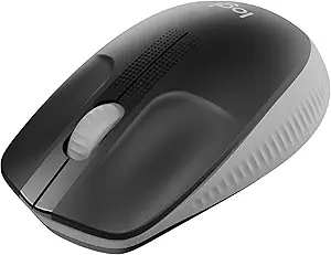 Logitech M190 Full-Size Wireless Mouse - Mid Grey - 910-005906