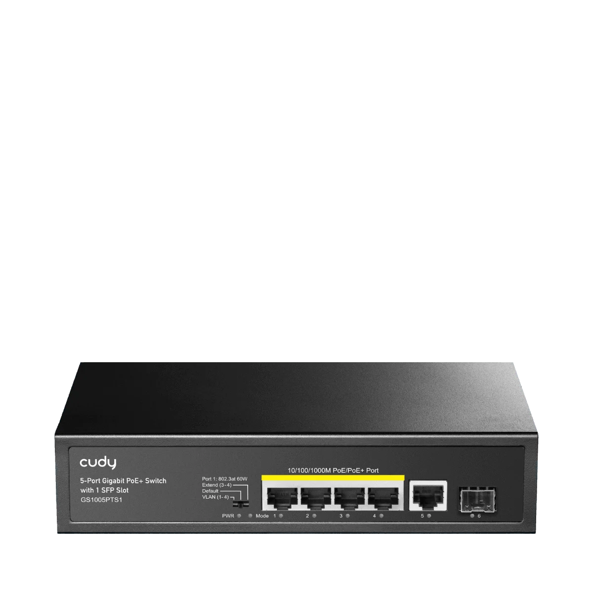 CUDY 5-PORT GIGABIT PoE(120watts) + Switch CUDY GS1005PTS1