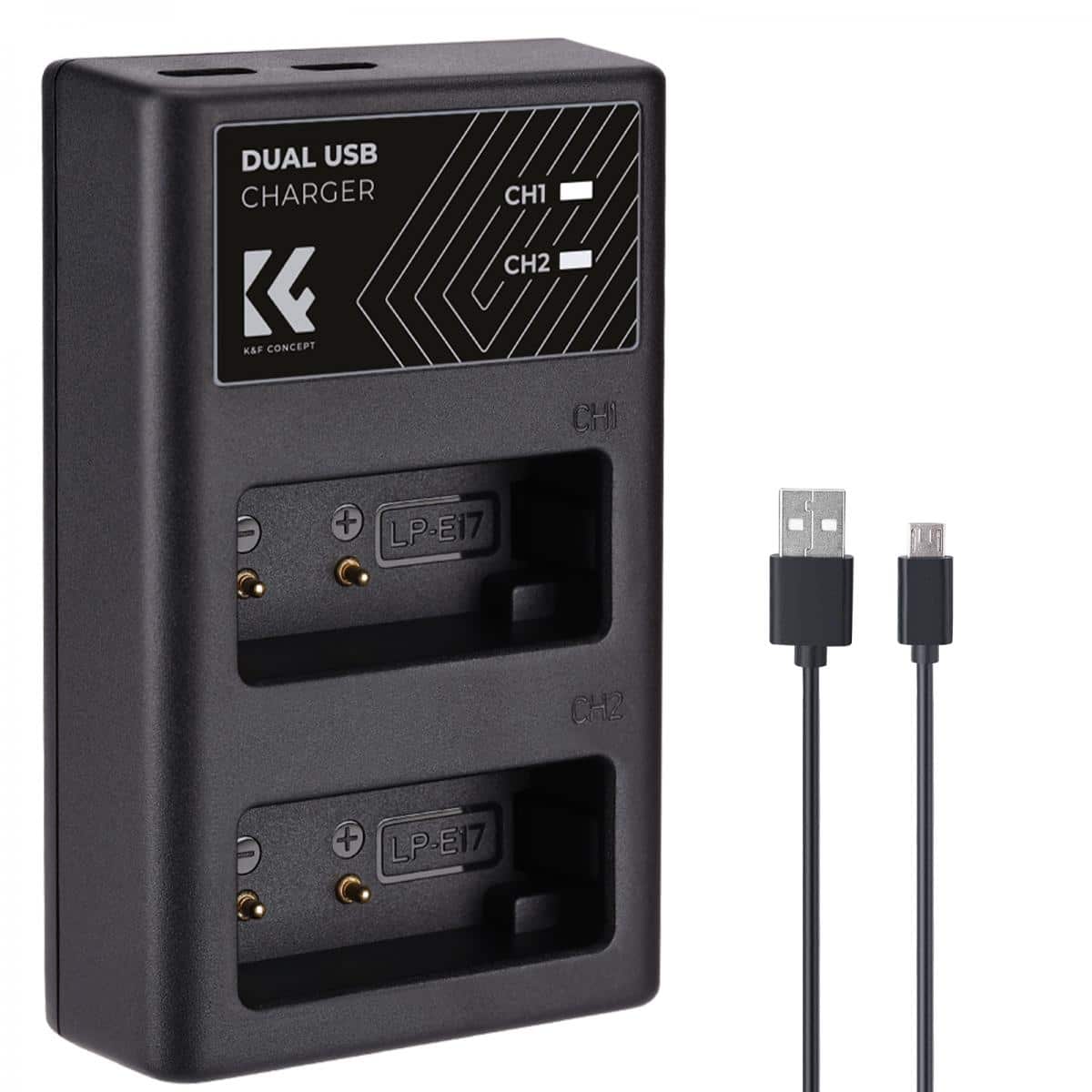 K&F LP-E17 DUAL CHARGER-KF28.0008
