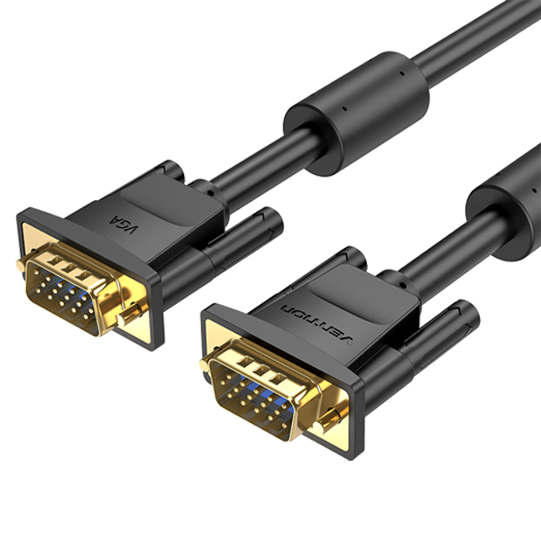 Vention VGA(3+6) Male to Male Cable 3M Black- VEN DAEBI