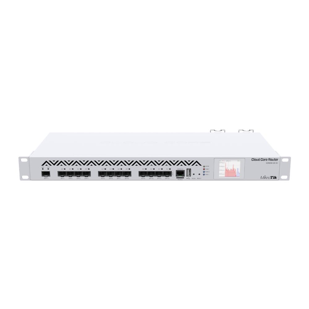 MikroTik CCR1016-12S-1S+ Cloud Core Router 1U Rackmount 12×SFP Cage
