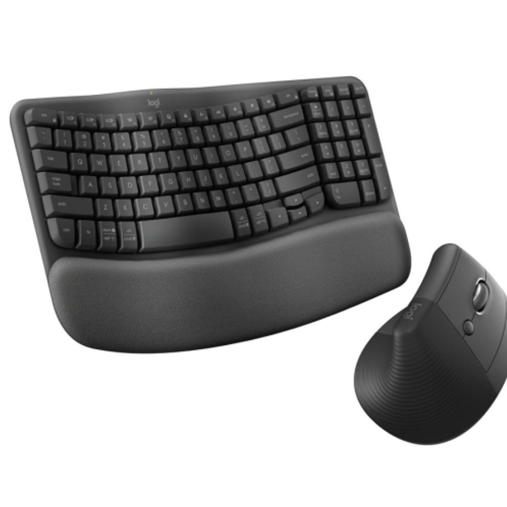 Logitech Wave Keys and Lift Combo Wireless and Bluetooth Keyboard and Mouse Combo - Graphite - 920-013635