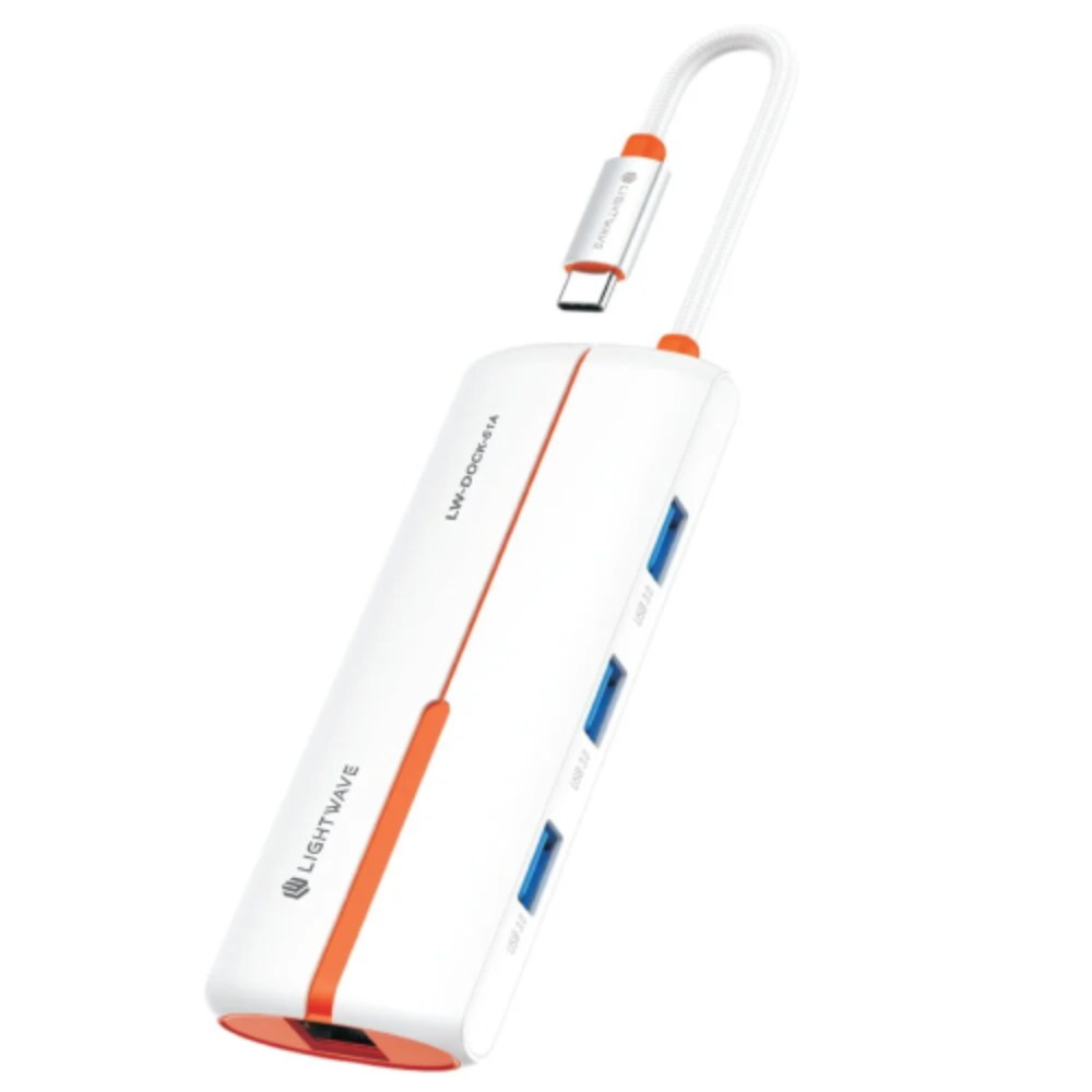 Light Wave USB-C MULTI-FUNCTIONAL 6-in-1 LW-DOCK-61A