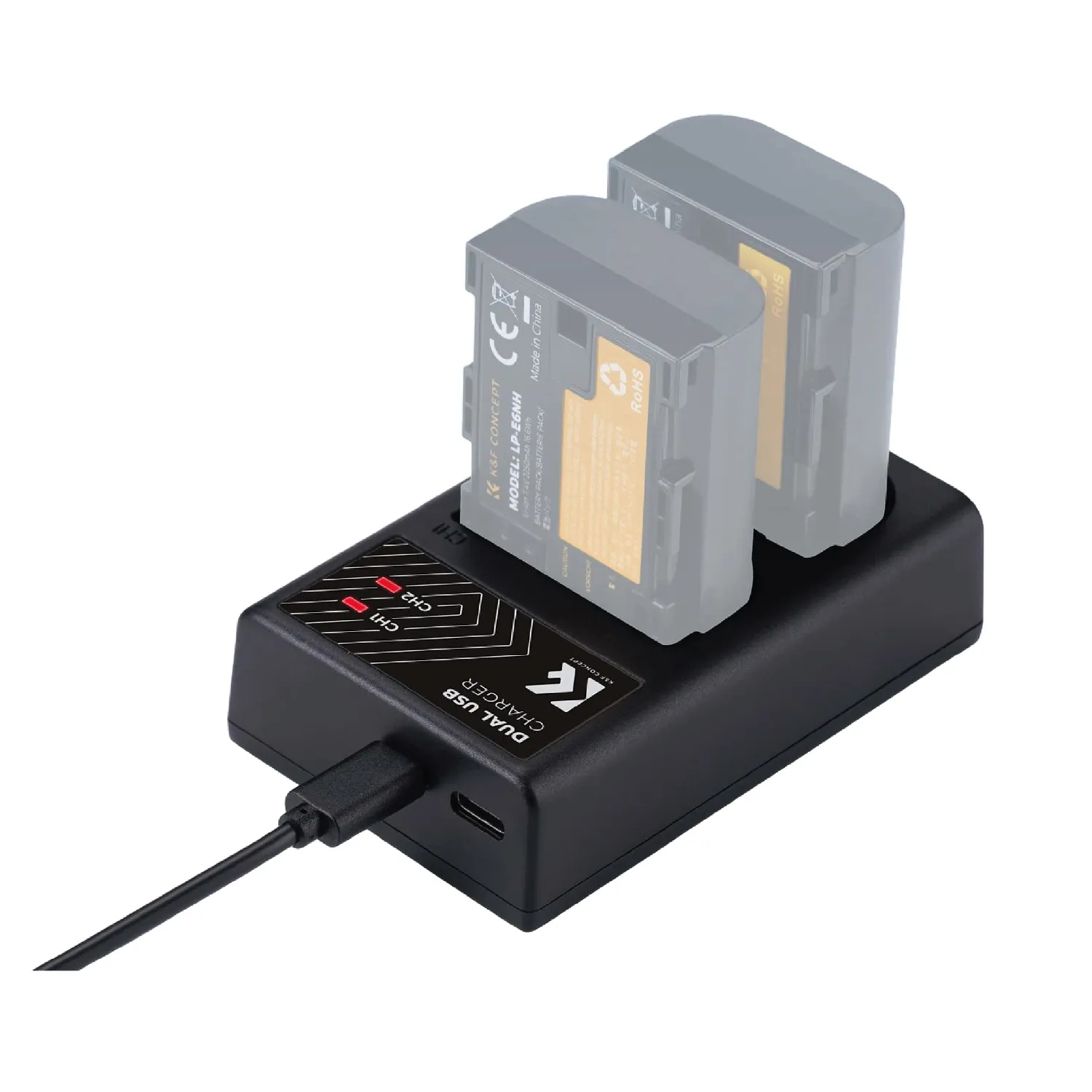 K&F LP-E6N DUAL CHARGER-KF28.0007