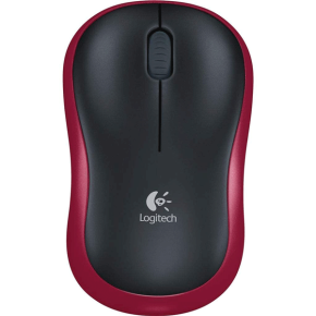 Logitech M185 Wireless Mouse - Red - 910-002237