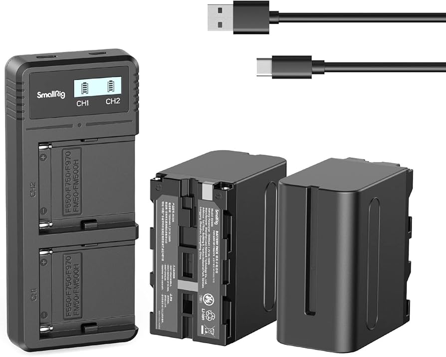 K&FNPF970 DUAL BATTERY AND CHARGER-KF28.0047