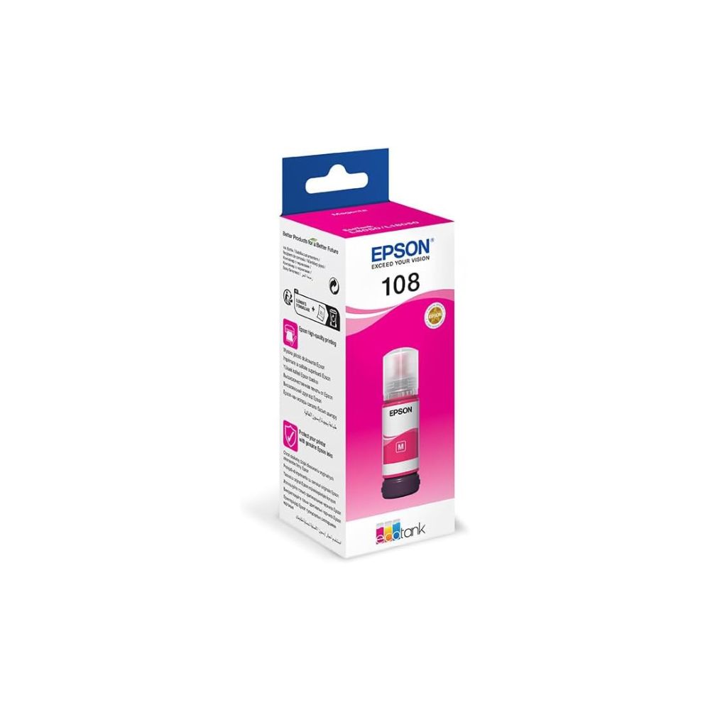 EPSON 108 Light Magenta for L18050, L8100 and L8050 - 70ml - C13T09C64A