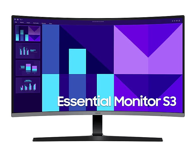 Samsung CURVED Essential Monitor S3 FHD LS32D392GAMXUE