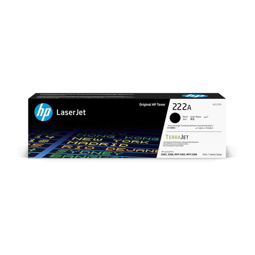 HP 222A Black Original LaserJet Toner Cartridge - W2220A