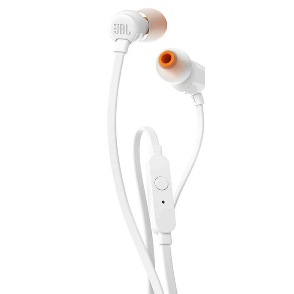 JBL TUNE 110 Earphones White - JBLT110WHT