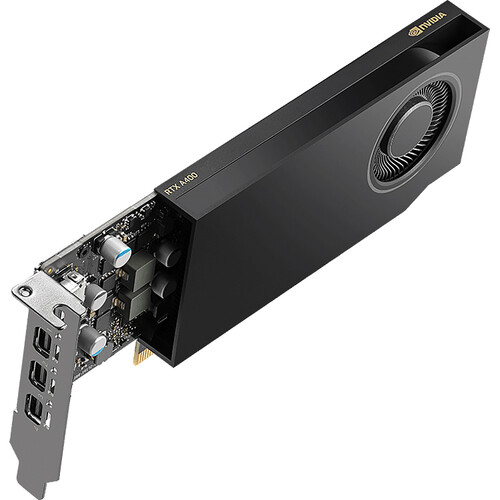 PNY RTX A400 4GB GDDR6 Graphics Card, Display Outputs: 250W