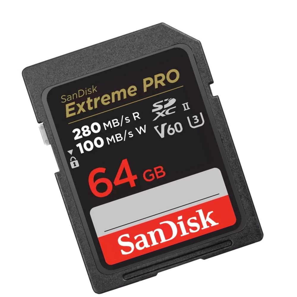 SanDisk Extreme PRO SDHC And SDXC UHS-II Card- 64GB-SDSDXEP-064G-GN4IN