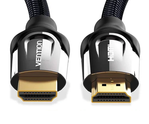 Vention Nylon Braided HDMI Cable 3M Black Metal Type-VAA-B05-B300