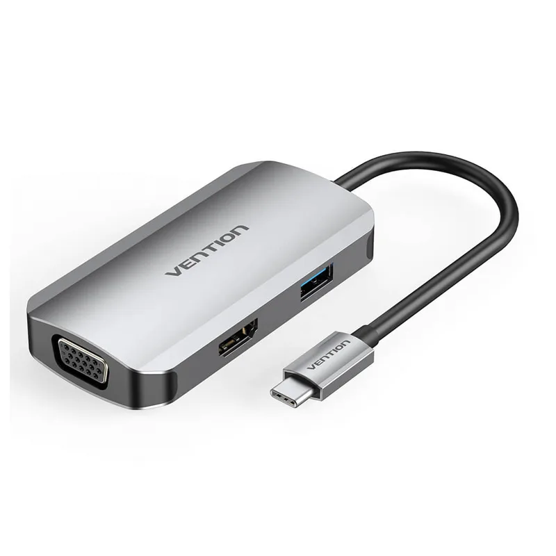 Vention USB-C MULTI-FUNCTIONAL  4 in 1  DOCKING STATION  VEN TQAHB
