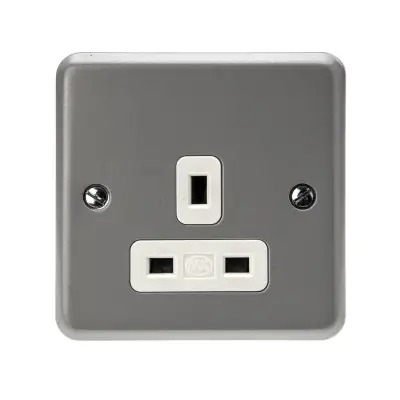 Socket Metallic Powermax 13A 1gang