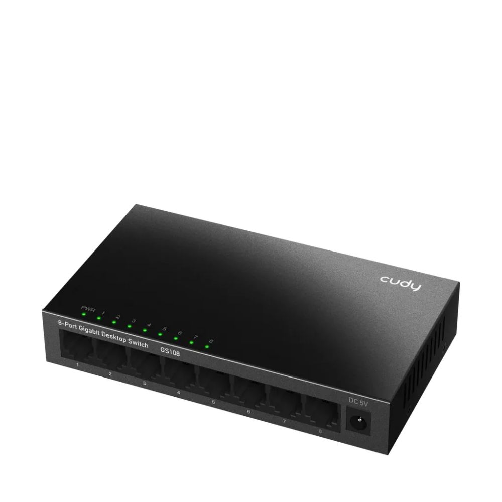 CUDY 8-PORT Gigabit metal switch 8 x 10/100/1000Mbps RJ45 ports CUDY GS108