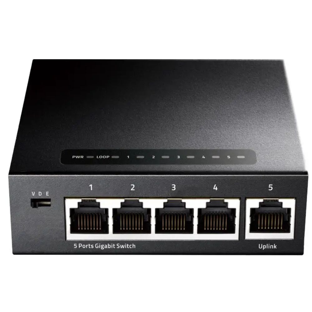 CUDY 5-PORT Gigabit metal switch 8 x 10/100/1000Mbps RJ45 ports CUDY GS105