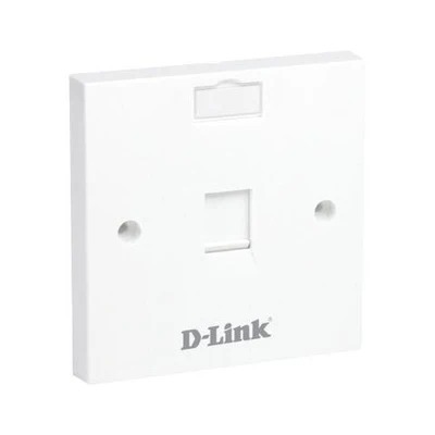 D-link  NFP-0WHI11 Single Faceplate withShutter & ID Plate - White