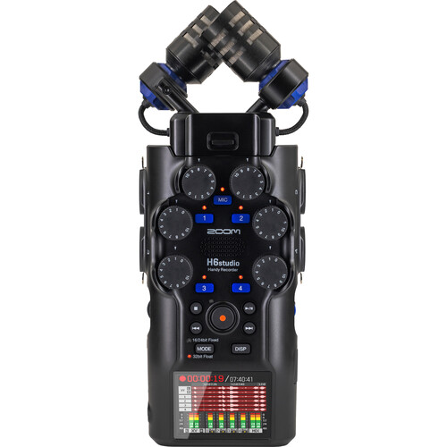 ZOOM H6 ALL BLACK 6-INPUT / 6-TRACK PORTABLE HANDY RECORDER-ZOOMH6