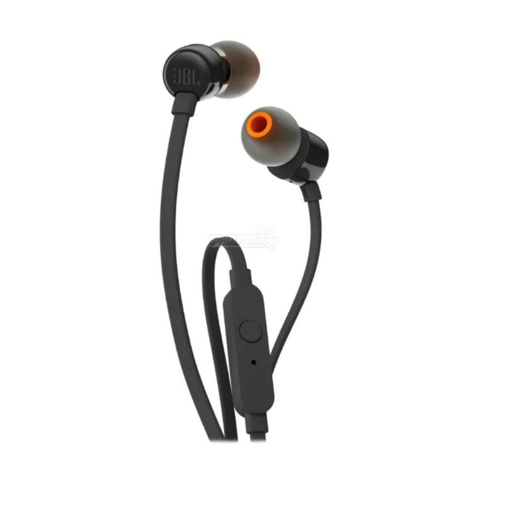 JBL TUNE 110 Earphones Black - JBLT110BLK
