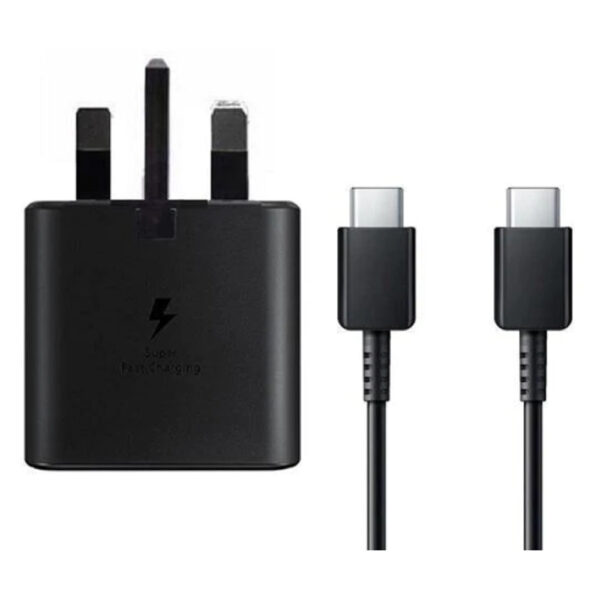 Samsung 25W Fast Charger with Type C to C Cable