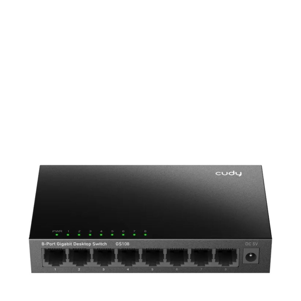 CUDY 8-PORT Gigabit metal switch 8 x 10/100/1000Mbps RJ45 ports CUDY GS108