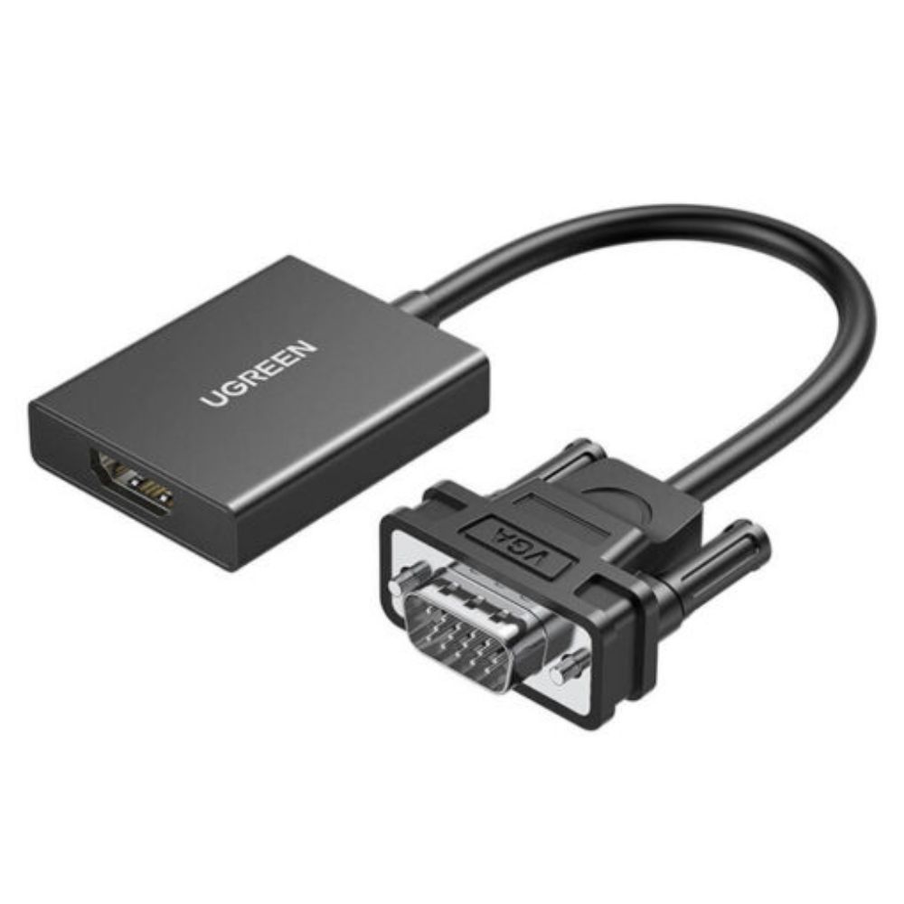 UGREEN CM513 VGA to HDMI Adapter - Black - 50945