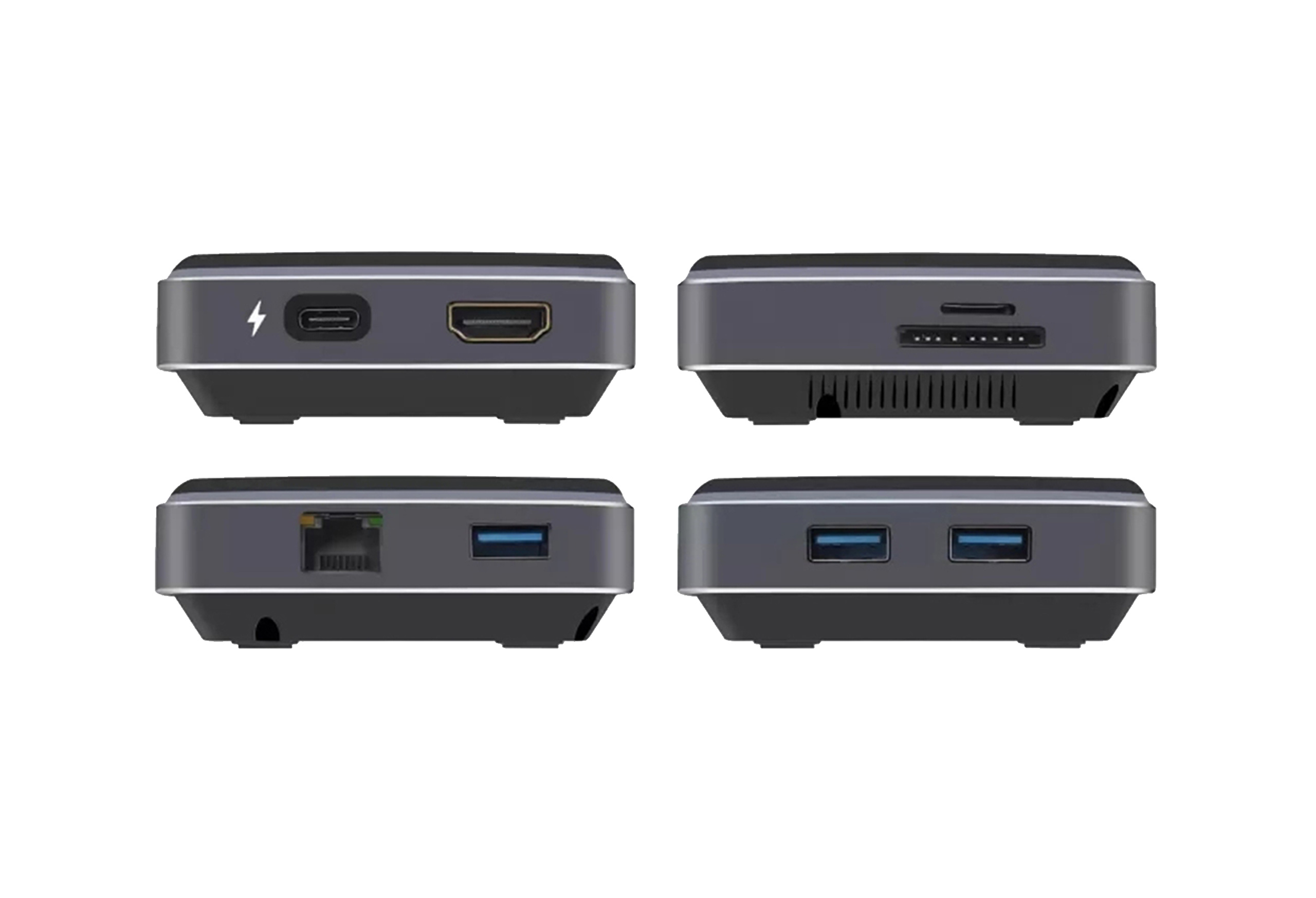 Infobit USB Type‑C Hub USB‑C to HDMI, RJ45, USB 3.0 with PD