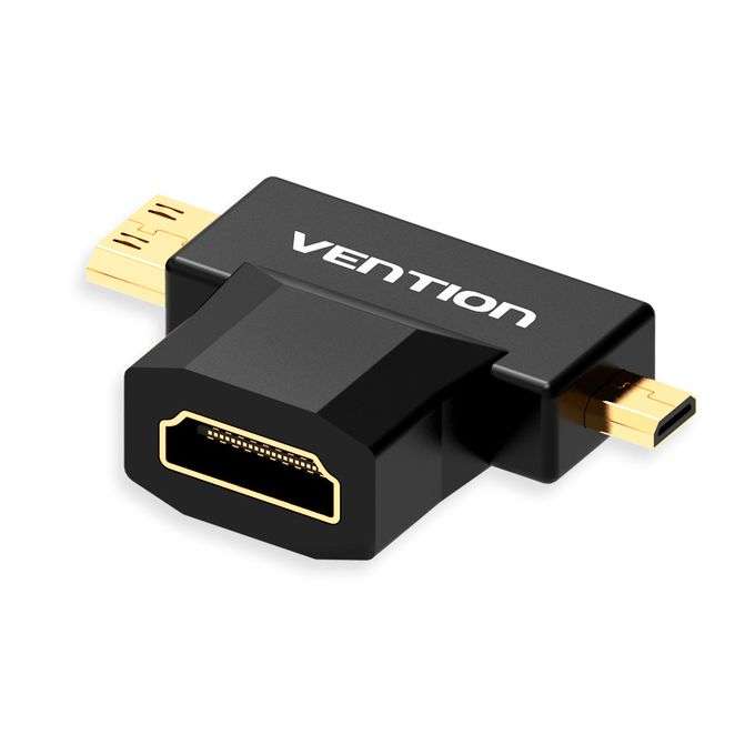 Vention 2 in 1 Mini HDMI and Micro HDMI Male to HDMI Female Adapter VEN AGFB0