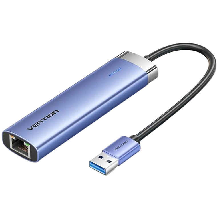 Vention 5-in-1 USB 3.0 to USB 3.0 x 3/RJ45/USB-C Hub 0.15M- VEN TGFSB