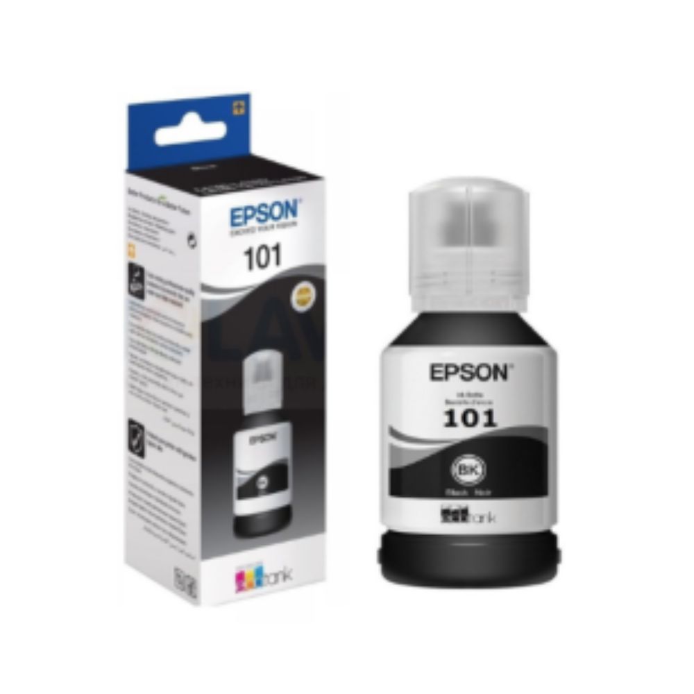 EPSON 101 Black Ink Bottle for L4150, L4160, L6160, L6170, L6176, L6190 - 127ml - C13T03V14A