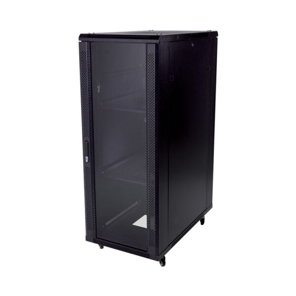 Generic 22U Networking Cabinet With Glass 600 x 600