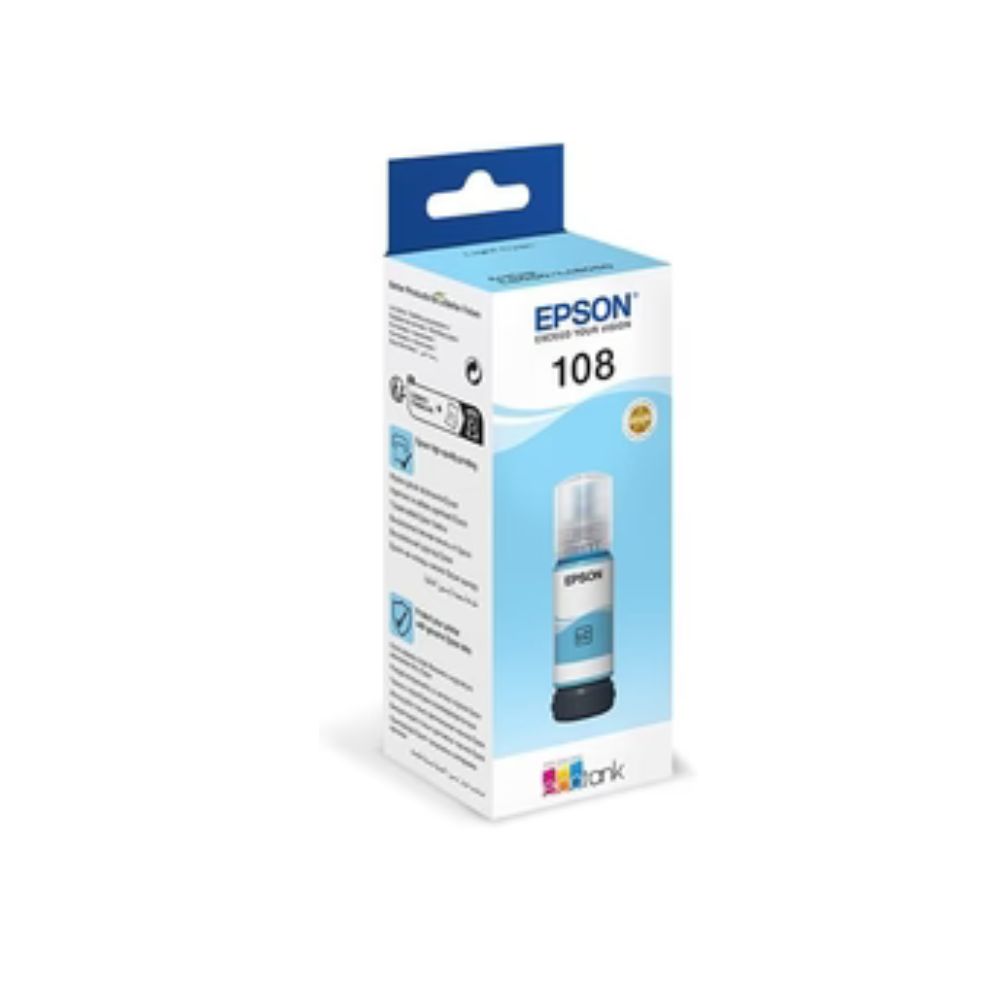 EPSON 108 Cyan for L18050, L8100 and L8050 - 70ml - C13T09C24A