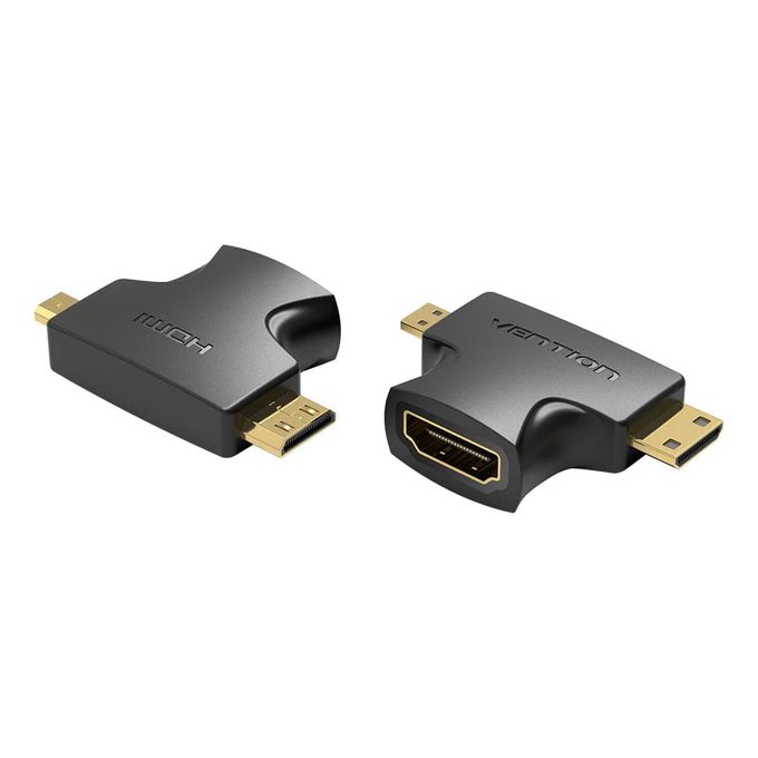 Vention 2 in 1 Mini HDMI and Micro HDMI Male to HDMI Female Adapter VEN AGFB0